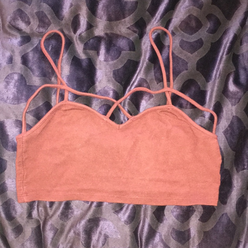 maroon brandy melville bralette